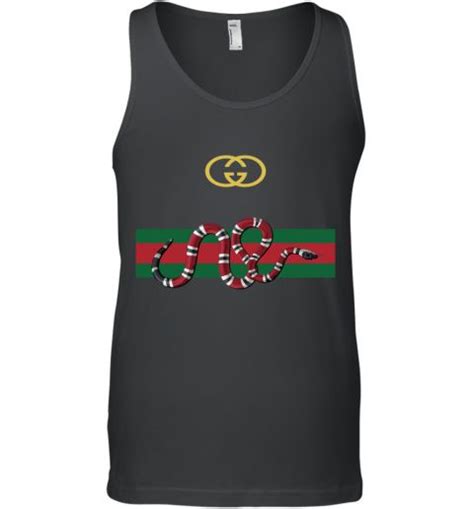 fake gucci tank top|Gucci lace snake tank top.